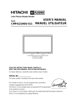 Hitachi CMP4121HDU-511 User manual