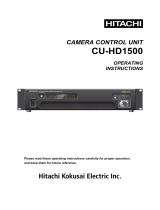 Hitachi CU-HD1500 User manual