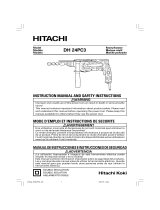 Hitachi DH 24PC3 User manual