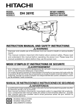 Hitachi DH 38YE User manual