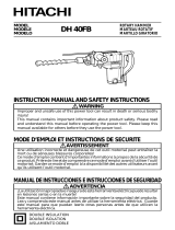 Hitachi DH 40FB User manual