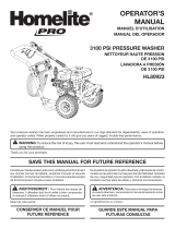 Homelite HL80923 User manual