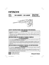 Hitachi DH50MRY - 2 Inch SDS Max Low Vibration Rotary Hammer User manual