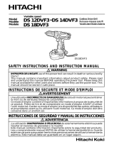 Hitachi DS 14DVF3 User manual