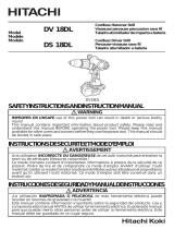 Hitachi DV 18DL User manual