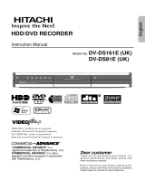 Hitachi DV-DS251E User manual