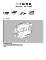 Hitachi DZ-HS401W User manual