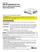 Hitachi Hitachi ED-D11N User manual