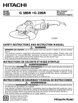 Hitachi G18SR User manual