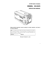 Hitachi HV-D25 User manual