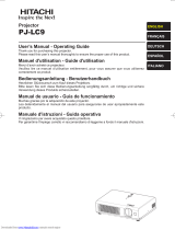 Hitachi PJ-LC9 User manual