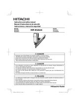 Hitachi NR 83A3 User manual