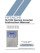 Hitachi SJ100-005NFE User manual