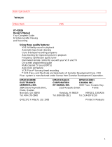 Hitachi VT-F392A User manual