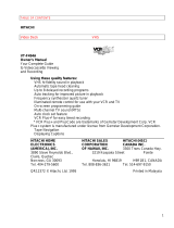 Hitachi VT-F494A User manual