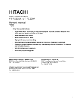 Hitachi VT-FX530A User manual