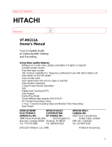 Hitachi VT-MX211A User manual