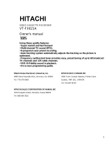 Hitachi VT-FX621A User manual