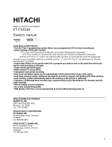 Hitachi VT-FX633A User manual