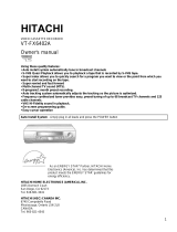 Hitachi VT-FX6402A User manual