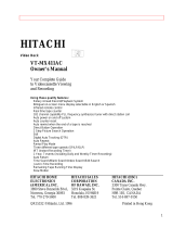 Hitachi VT-MX411AC User manual