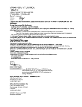 Hitachi VT-UX6430A User manual