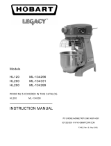 Hobart LEGACY ML-134308 User manual