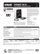 Hobart Welding Products 205 AC User manual