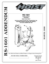 Hoist Fitness RS-1601 User manual
