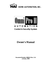 Home Automation OmniPro II User manual