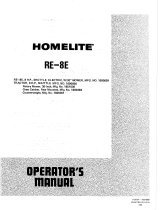 Homelite HOMELITE RE-8E User manual