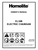 Homelite EL16B User manual