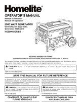 Homelite HG5000 User manual