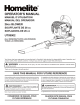 Homelite UT09002 User manual