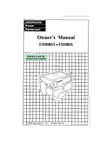 Honda EM5000X Owner's manual