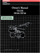 Honda FR700 Owner's manual