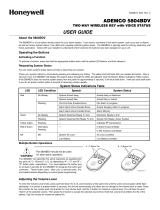 Honeywell 5804BDV User manual