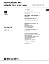 Hotpoint AQUALTIS AQ7F 29 I User manual
