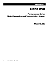 Honeywell HRDP DVR User manual