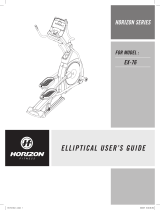 Horizon Fitness EX-76 User manual