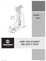 Horizon Fitness SXS 5.7 User manual