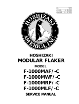 Hoshizaki F-1000MLF/-C User manual
