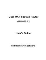 Hotbrick VPN 800 User manual
