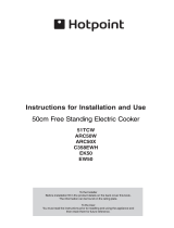 Hotpoint 51TCW User manual