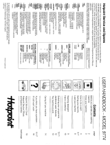 Hotpoint 9774 User manual