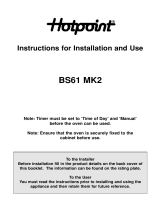 Hotpoint BS61 MK2 User manual