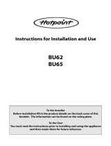 Hotpoint BU62 BU65 User manual