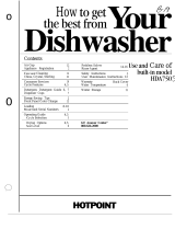 Hotpoint HDA750 User manual