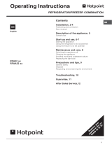 Hotpoint RFA52 User manual