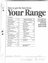 Hotpoint RGB744GER User manual